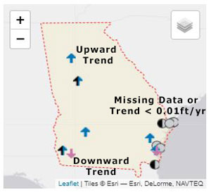 Example of Map with Arrow Icons