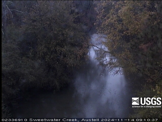 Sweetwater Creek 0.05 miles US RR Bridge, Austell