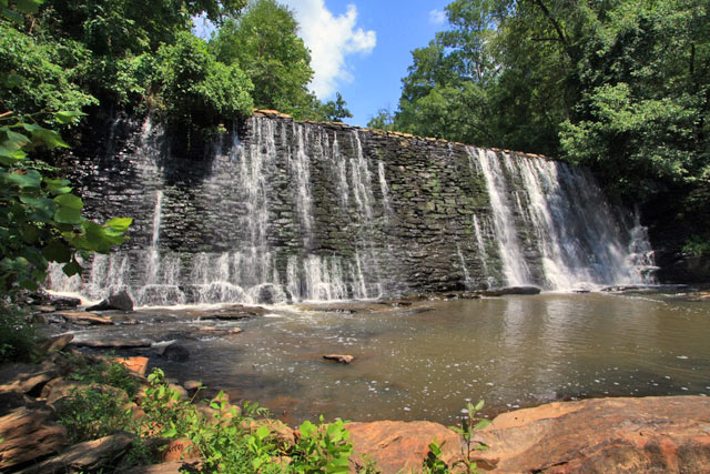 Low flow conditions at Big (Vickery) Creek, Roswell.